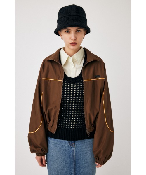 MOUSSY（マウジー）の「CURVED LINE ジャケット（その他アウター・レディース・ブラウン/ブラック/ライトグレー・FREE）」の14枚目の写真