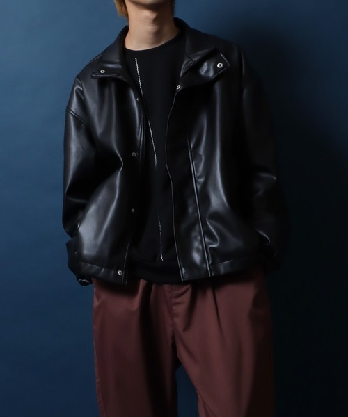 ANPAS（アンパス）の「Synthetic Leather Short Mods Coat/別注 