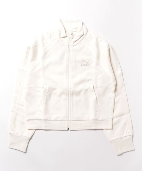 PUMA（プーマ）の「PUMA プーマ ウィメンズ T7 トラックジャケット（ジャージ・レディース・サンドベージュ/オフホワイト/ブラック・X-SMALL/SMALL/MEDIUM/LARGE）」の6枚目の写真
