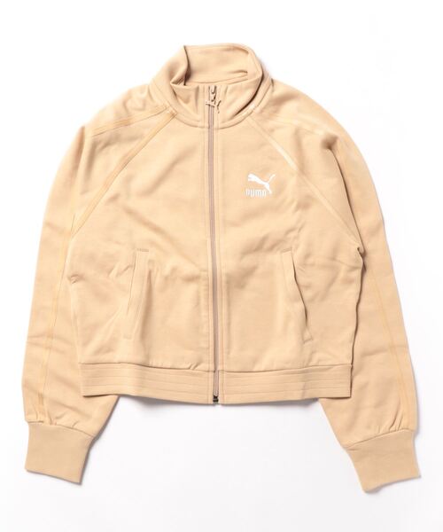 PUMA（プーマ）の「PUMA プーマ ウィメンズ T7 トラックジャケット（ジャージ・レディース・サンドベージュ/オフホワイト/ブラック・X-SMALL/SMALL/MEDIUM/LARGE）」の7枚目の写真