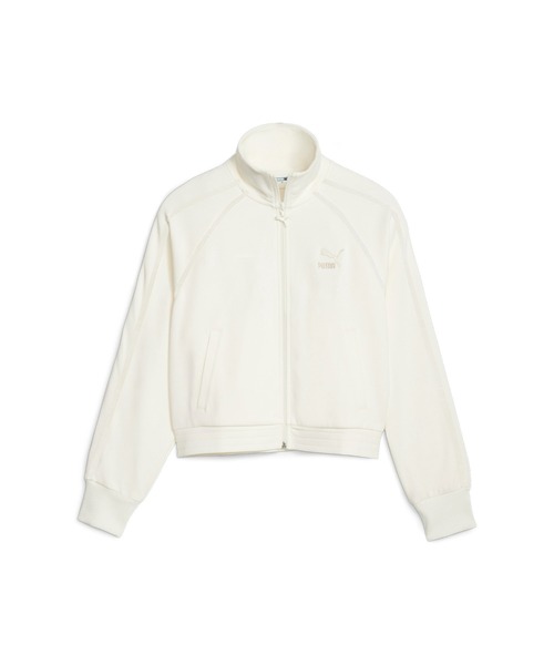 PUMA（プーマ）の「PUMA プーマ ウィメンズ T7 トラックジャケット（ジャージ・レディース・サンドベージュ/オフホワイト/ブラック・X-SMALL/SMALL/MEDIUM/LARGE）」の19枚目の写真