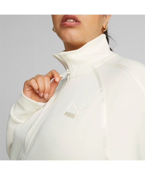 PUMA（プーマ）の「PUMA プーマ ウィメンズ T7 トラックジャケット（ジャージ・レディース・サンドベージュ/オフホワイト/ブラック・X-SMALL/SMALL/MEDIUM/LARGE）」の16枚目の写真