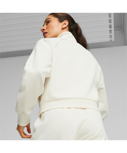 PUMA（プーマ）の「PUMA プーマ ウィメンズ T7 トラックジャケット（ジャージ・レディース・サンドベージュ/オフホワイト/ブラック・X-SMALL/SMALL/MEDIUM/LARGE）」の12枚目の写真
