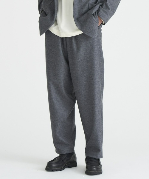ESTNATION（エストネーション）の「GOOD PEOPLE GOOD STITCHING GOOD PRODUCT for ESTNATION / リラックスストレートパンツ（スラックス・メンズ・グレー/ネイビー・SMALL/LARGE/MEDIUM）」の3枚目の写真