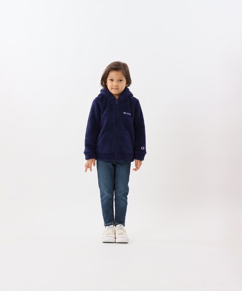 Champion(チャンピオン)の「【Champion/チャンピオン】キッズ ベーシック ジップフーデットジャケット(その他アウター・キッズ・ダークグリーン/ネイビー/バーガンディー/ブラック・100/110/120/130/140/150/160)」の3枚目の写真