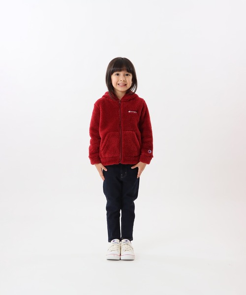 Champion(チャンピオン)の「【Champion/チャンピオン】キッズ ベーシック ジップフーデットジャケット(その他アウター・キッズ・ダークグリーン/ネイビー/バーガンディー/ブラック・100/110/120/130/140/150/160)」の4枚目の写真