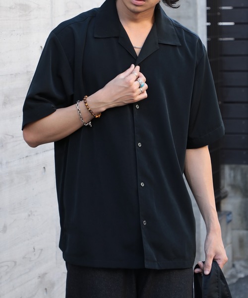 セール】【United Athle】シルキー オープンカラー ショートスリーブ