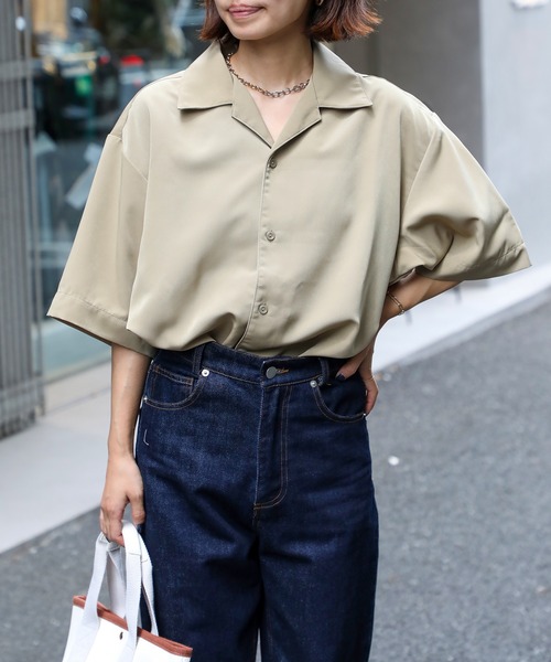 Drawer 定価4.8万円ドビースタンドカラーショートスリーブシャツ UNITED ARROWS LTD. OUTLET｜リネンライクドビー ボタンダウン