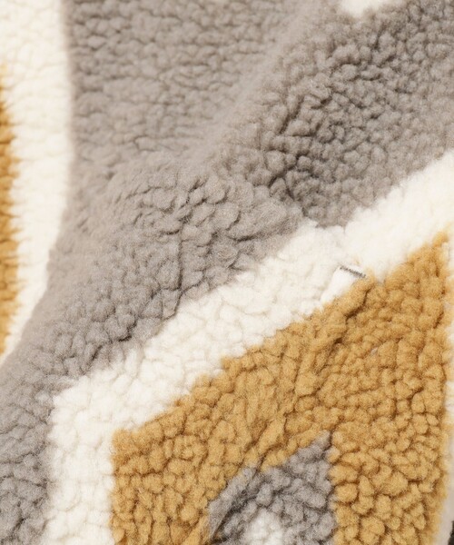 BEAMS PLUS(ビームスプラス)の「BEAMS PLUS / ジャカード ボアフリース クルーネック(スウェット・メンズ・ブラック/ライトグレー・L/M/XL/SMALL)」の12枚目の写真