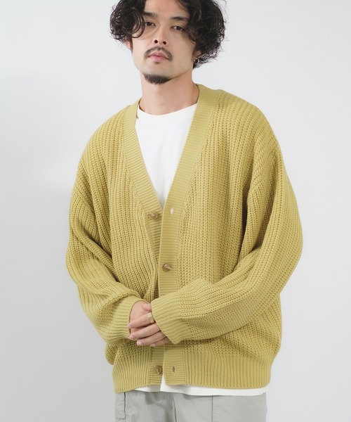 セール】【NULL】畦編み ニット カーディガン（カーディガン/ボレロ