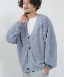 【NULL】畦編み ニット カーディガン