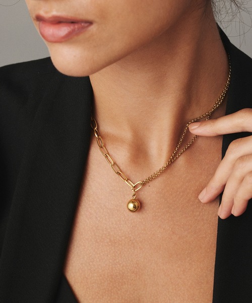 CENE（セネ）の「【CENE】セネ/キリカエMIXチェーンネックレス（ネックレス・レディース・シルバー/ゴールド・FREE）」の7枚目の写真