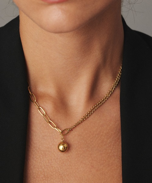 CENE（セネ）の「【CENE】セネ/キリカエMIXチェーンネックレス（ネックレス・レディース・シルバー/ゴールド・FREE）」の6枚目の写真