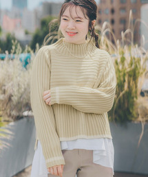 ROPE' PICNIC | 【COHINAコラボ】リブ切り替えニットプルオーバー(ニット/セーター)