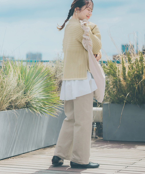 ROPE' PICNIC（ロペピクニック）の「【COHINAコラボ】リブ切り替えニットプルオーバー（ニット/セーター・レディース・グレー系その他/ベージュ系その他・38）」の7枚目の写真