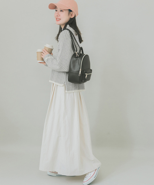 ROPE' PICNIC（ロペピクニック）の「【COHINAコラボ】リブ切り替えニットプルオーバー（ニット/セーター・レディース・グレー系その他/ベージュ系その他・38）」の12枚目の写真