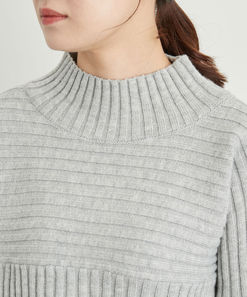 ROPE' PICNIC（ロペピクニック）の「【COHINAコラボ】リブ切り替えニットプルオーバー（ニット/セーター・レディース・グレー系その他/ベージュ系その他・38）」の21枚目の写真