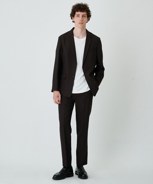 PUBLIC TOKYO（パブリックトウキョウ）の「〈洗える / セットアップ対応〉GRツイルテーラードジャケット（セットアップ・メンズ・ブラック/ダークグレー/ダークブラウン/ベージュ・2/1/3）」の8枚目の写真