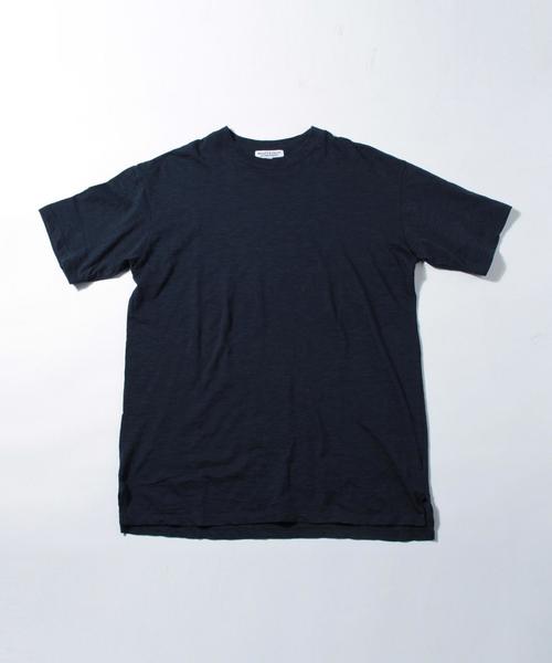 BEAUTY&YOUTH UNITED ARROWS（ビューティーアンドユースユナイテッドアローズ）の「【WEB限定】 ∴ by エアスラブ セミロングクルーネック ハーフスリーブ カットソー MADE IN JAPAN◆（Tシャツ/カットソー・メンズ・ホワイト/グレー/ネイビー/コバルトブルー・MEDIUM/SMALL/LARGE）」の5枚目の写真