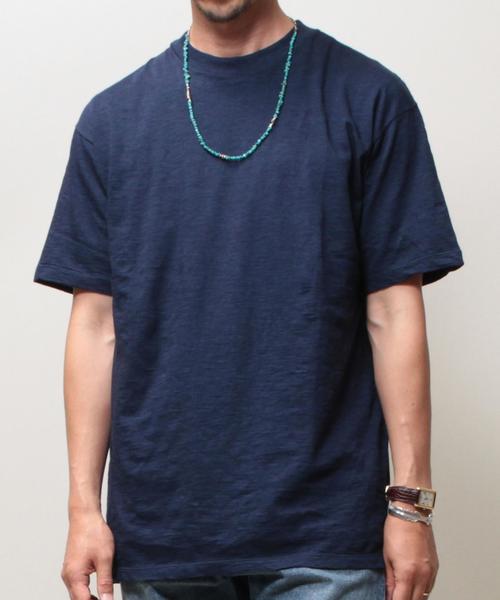 BEAUTY&YOUTH UNITED ARROWS（ビューティーアンドユースユナイテッドアローズ）の「【WEB限定】 ∴ by エアスラブ セミロングクルーネック ハーフスリーブ カットソー MADE IN JAPAN◆（Tシャツ/カットソー・メンズ・ホワイト/グレー/ネイビー/コバルトブルー・MEDIUM/SMALL/LARGE）」の8枚目の写真