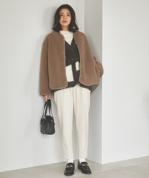 THE SHOP TK (ザ ショップ ティーケー )の「◆美脚あったかテーパードパンツ/ハグするニットシリーズ(その他パンツ・レディース・アイボリー/グレー系その他/ブラック/チャコールグレー/ブラウン系2・12/14/10/13/11)」の6枚目の写真
