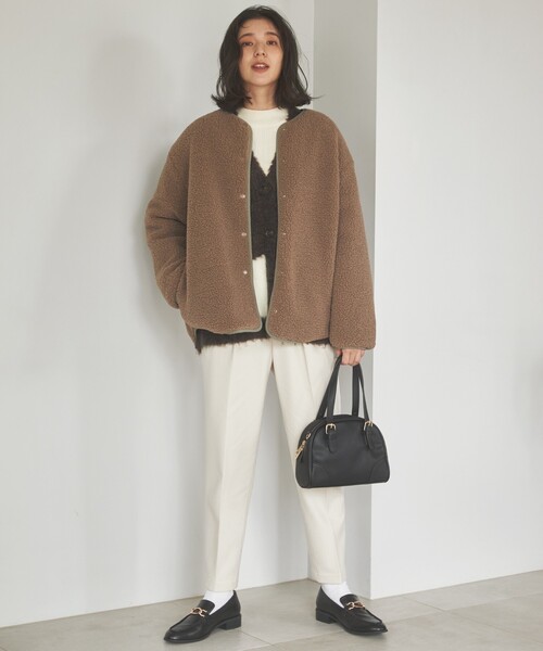 THE SHOP TK (ザ ショップ ティーケー )の「◆美脚あったかテーパードパンツ/ハグするニットシリーズ(その他パンツ・レディース・アイボリー/グレー系その他/ブラック/チャコールグレー/ブラウン系2・12/14/10/13/11)」の7枚目の写真