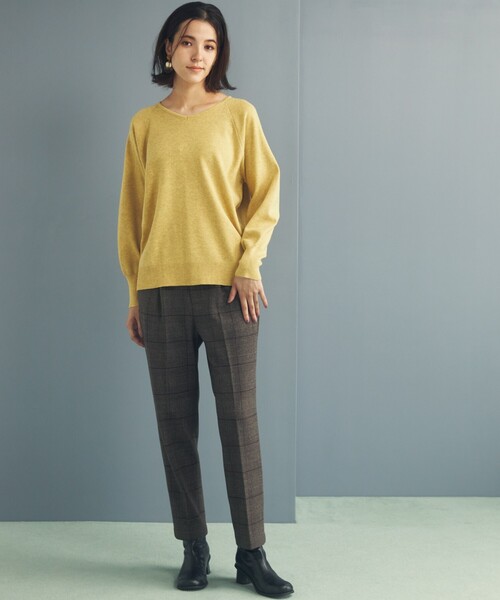 THE SHOP TK (ザ ショップ ティーケー )の「◆美脚あったかテーパードパンツ/ハグするニットシリーズ(その他パンツ・レディース・アイボリー/グレー系その他/ブラック/チャコールグレー/ブラウン系2・12/14/10/13/11)」の9枚目の写真