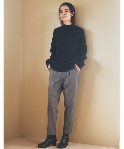 THE SHOP TK (ザ ショップ ティーケー )の「◆美脚あったかテーパードパンツ/ハグするニットシリーズ(その他パンツ・レディース・アイボリー/グレー系その他/ブラック/チャコールグレー/ブラウン系2・12/14/10/13/11)」の11枚目の写真