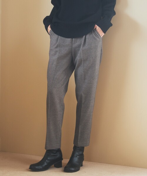 THE SHOP TK (ザ ショップ ティーケー )の「◆美脚あったかテーパードパンツ/ハグするニットシリーズ(その他パンツ・レディース・アイボリー/グレー系その他/ブラック/チャコールグレー/ブラウン系2・12/14/10/13/11)」の5枚目の写真