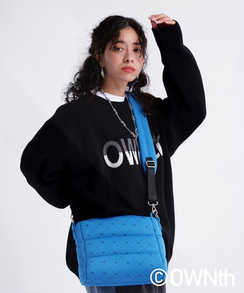 OWNth（オンス）の「ダブルジャガードロゴニットプルオーバー（ニット/セーター・レディース・ブラック/ライム・FREE）」の7枚目の写真