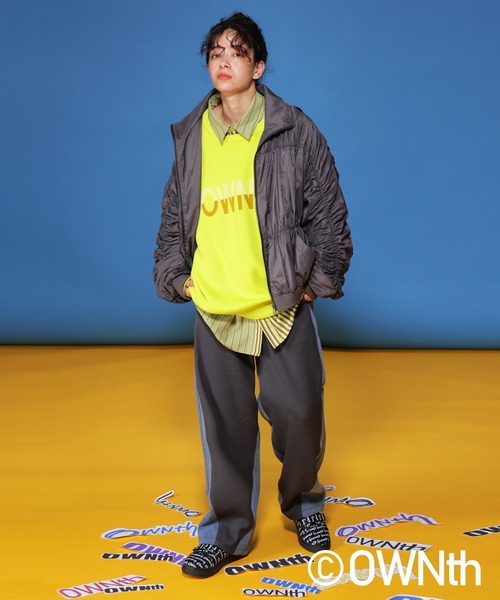 OWNth（オンス）の「ダブルジャガードロゴニットプルオーバー（ニット/セーター・レディース・ブラック/ライム・FREE）」の8枚目の写真