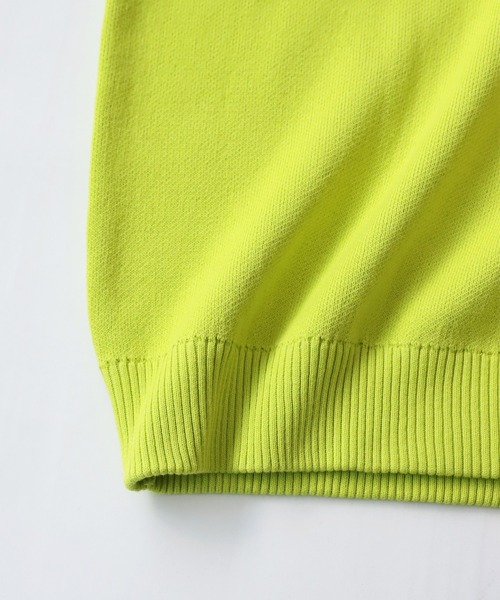 OWNth（オンス）の「ダブルジャガードロゴニットプルオーバー（ニット/セーター・レディース・ブラック/ライム・FREE）」の6枚目の写真