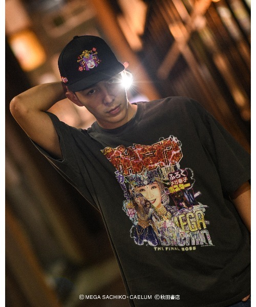 しめ　Tシャツ セール】Geometric Skyline Drawcord T-Shirt / ジオメトリック