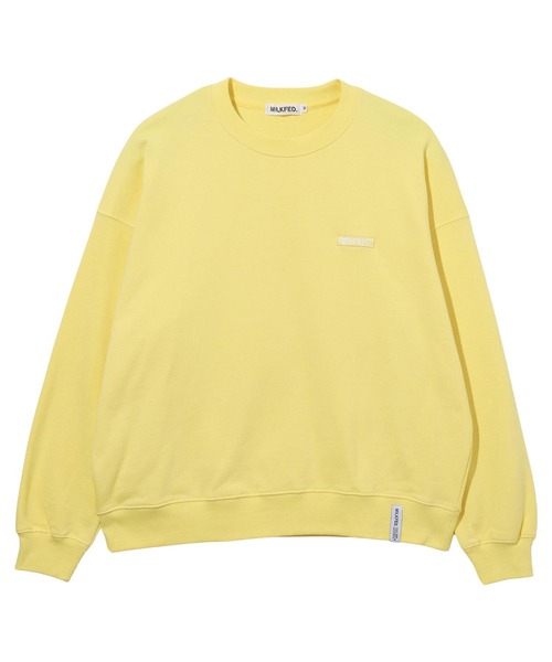 MILKFED.(ミルクフェド)の「BASIC SWEAT TOP(スウェット・レディース・ライトピンク/オートミール/ライトイエロー/ブラック/ライトグリーン・M/L)」の1枚目の写真