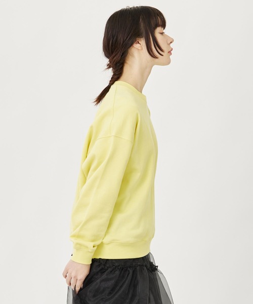 MILKFED.(ミルクフェド)の「BASIC SWEAT TOP(スウェット・レディース・ライトピンク/オートミール/ライトイエロー/ブラック/ライトグリーン・M/L)」の16枚目の写真