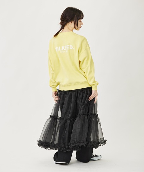 MILKFED.(ミルクフェド)の「BASIC SWEAT TOP(スウェット・レディース・ライトピンク/オートミール/ライトイエロー/ブラック/ライトグリーン・M/L)」の18枚目の写真