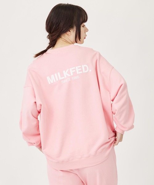 MILKFED.(ミルクフェド)の「BASIC SWEAT TOP(スウェット・レディース・ライトピンク/オートミール/ライトイエロー/ブラック/ライトグリーン・M/L)」の7枚目の写真