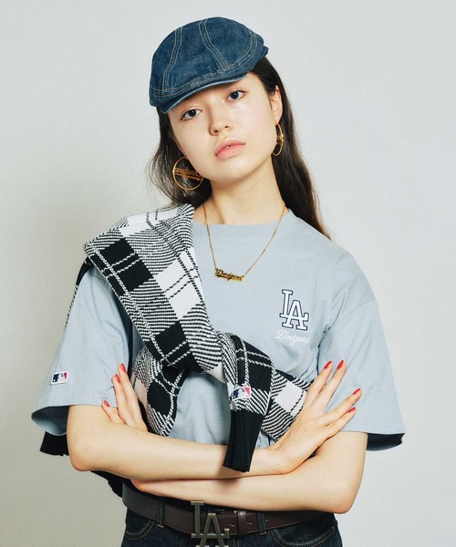 MLB（メジャーリーグベースボール）の「MLB Big shirt / エムエルビー ビッグTシャツ 【SP】（Tシャツ/カットソー・レディース・ホワイト/ブルー/グレー・FREE）」の3枚目の写真
