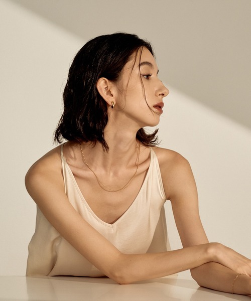 novice（ノーヴィス）の「【novice】Square Hoop Pierce［Stainless］（ピアス（両耳用）・レディース・ゴールド/シルバー・FREE）」の6枚目の写真