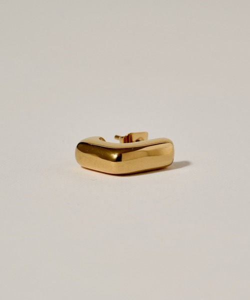 novice（ノーヴィス）の「【novice】Square Hoop Pierce［Stainless］（ピアス（両耳用）・レディース・ゴールド/シルバー・FREE）」の7枚目の写真