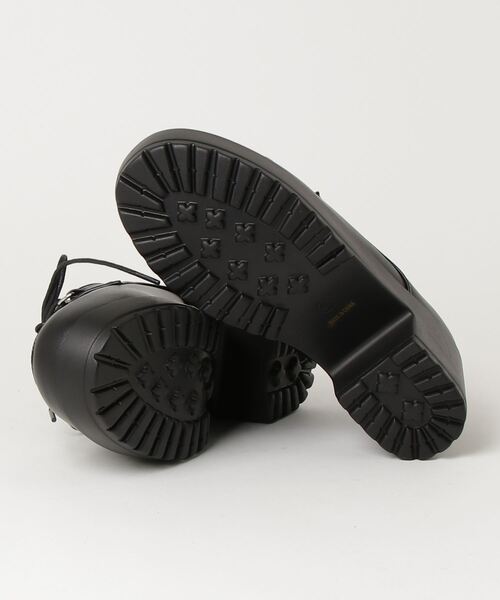 LOVEHUNTER（ラブハンター）の「大きいサイズ インターレースデザイン厚底シューズ(1604M)/Love Hunter（ドレスシューズ・メンズ・ブラック×ブラック/ブラック×ホワイト/ホワイト・41/43/45）」の5枚目の写真