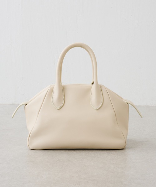 BEARDSLEY(ビアズリー)の「《新色グレー発売》ミニボストンレザー BAG(ボストンバッグ・レディース・ホワイト/ブラック/グレー・FREE)」の4枚目の写真