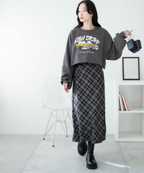 WEGO（ウィゴー）の「WEGO/ヴィンテージライクショートスウェット（スウェット・レディース・その他1/その他2/ホワイト系その他/グレー系その他/杢グレー/オフホワイト/その他3/その他4・FREE）」の13枚目の写真