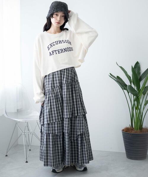 WEGO（ウィゴー）の「WEGO/ヴィンテージライクショートスウェット（スウェット・レディース・その他1/その他2/ホワイト系その他/グレー系その他/杢グレー/オフホワイト/その他3/その他4・FREE）」の15枚目の写真