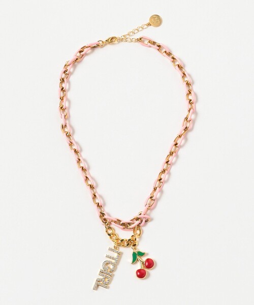 Ray BEAMS（レイビームス）の「LOTUS PINK / It girl チェーン ネックレス（ネックレス・レディース・ピンク・ONE SIZE）」の2枚目の写真