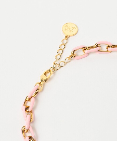 Ray BEAMS（レイビームス）の「LOTUS PINK / It girl チェーン ネックレス（ネックレス・レディース・ピンク・ONE SIZE）」の3枚目の写真
