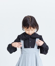 LOWRYS FARM | フリルカラーブラウスロングスリーブ　 102180(シャツ/ブラウス)