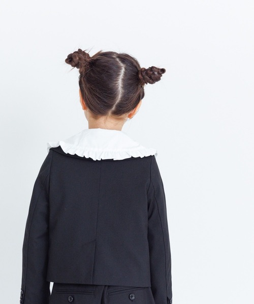 LOWRYS FARM（ローリーズファーム）の「フリルカラーブラウスロングスリーブ　 102180（シャツ/ブラウス・キッズ・ブラック/ホワイト/ブルー・130cm/140cm/150cm/110cm/120cm）」の9枚目の写真