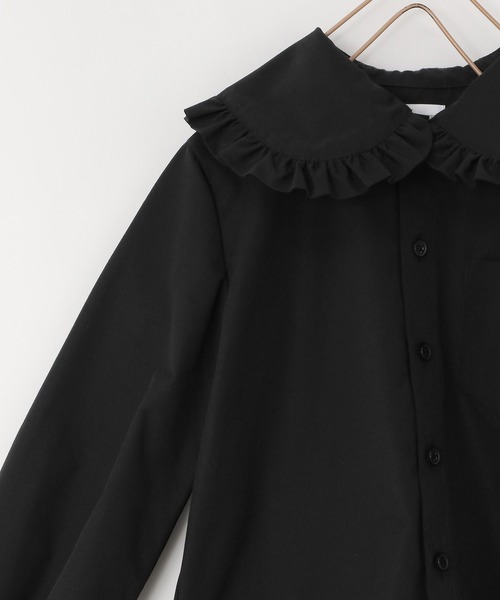 LOWRYS FARM（ローリーズファーム）の「フリルカラーブラウスロングスリーブ　 102180（シャツ/ブラウス・キッズ・ブラック/ホワイト/ブルー・130cm/140cm/150cm/110cm/120cm）」の19枚目の写真