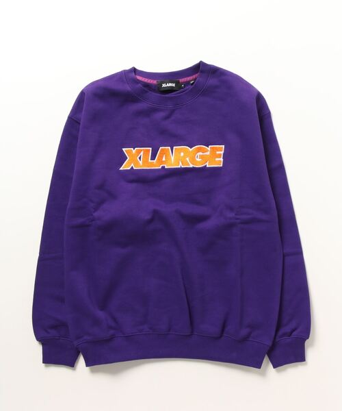 XLARGE（エクストララージ）の「【XLARGE】クルーネックスウェット 101231012013（スウェット・メンズ・ブラック/グリーン/アッシュ/ネイビー/パープル・L/M/XL/S）」の5枚目の写真